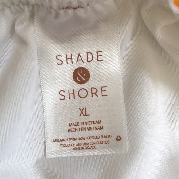 New Women’s striped bikini bottom. Size XL (16-18). Orange/white. Ruffled edge. - Picture 7 of 11